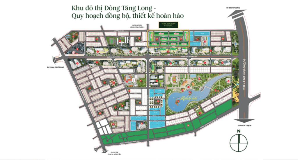 Quy hoạch 1/500 khu đô thị Đông Tăng Long